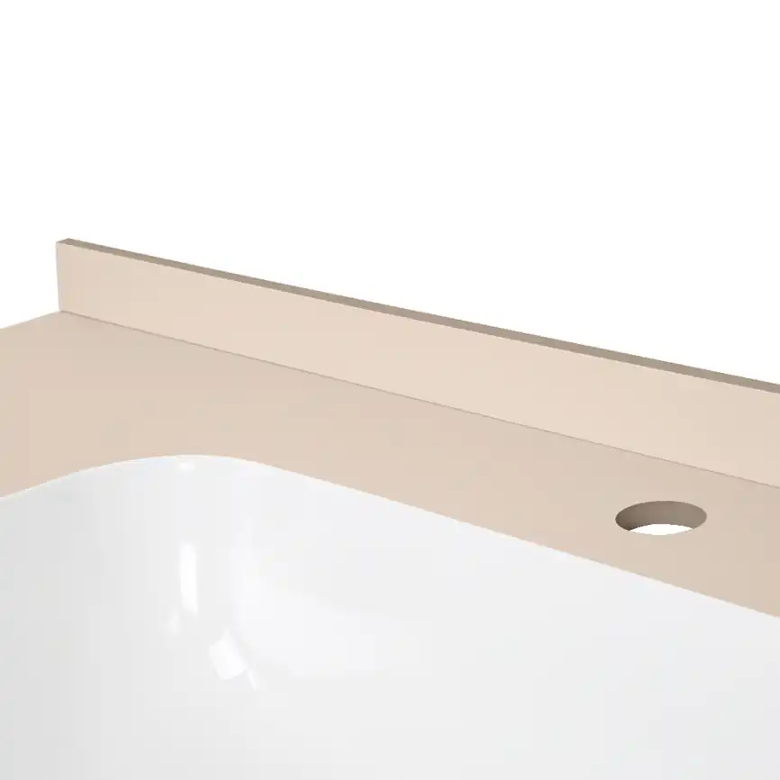 Раковина мебельная AVS Шарм 100x56 белая/кремовая фото 5