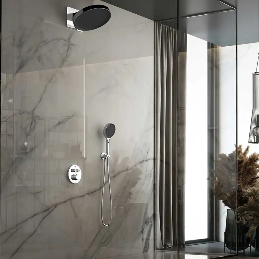 Душевая система  Vincea Inspire VSFW-3I22MT3CH VSFW-3I22MT3CH  с термостатом, встраиваемая, хром фото 1