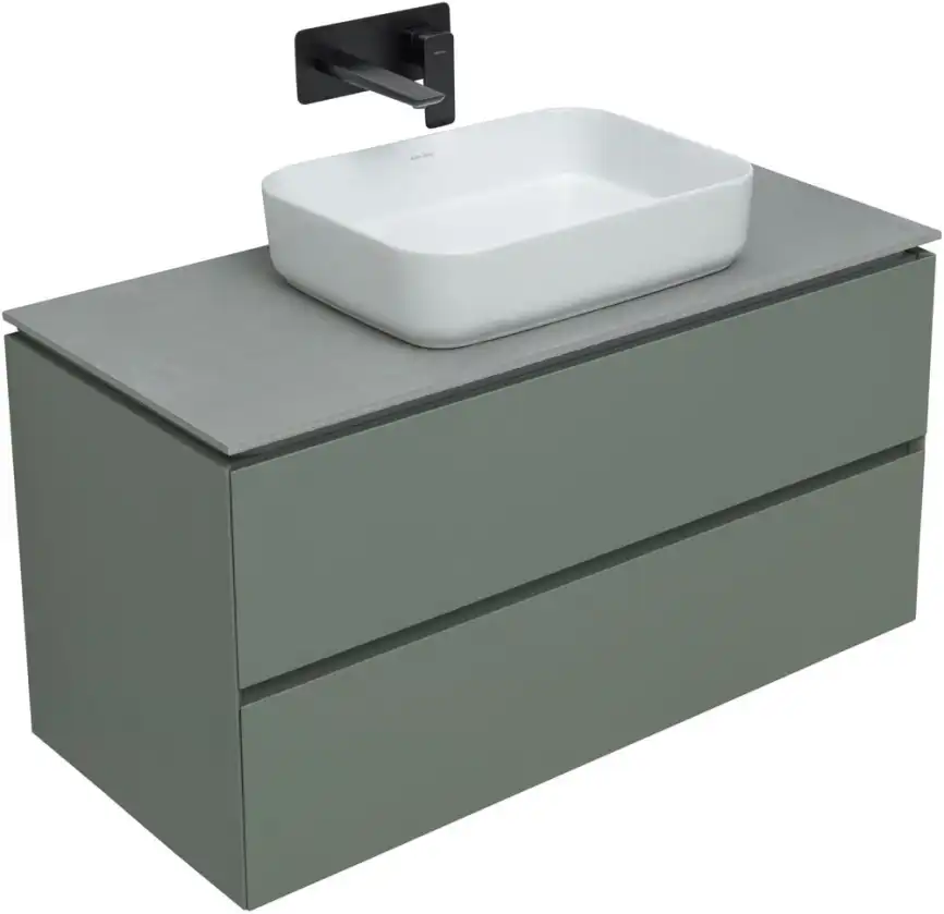 Тумба под раковину Allen Brau Infinity 100 1.21003.CGM олива матовый фото 9