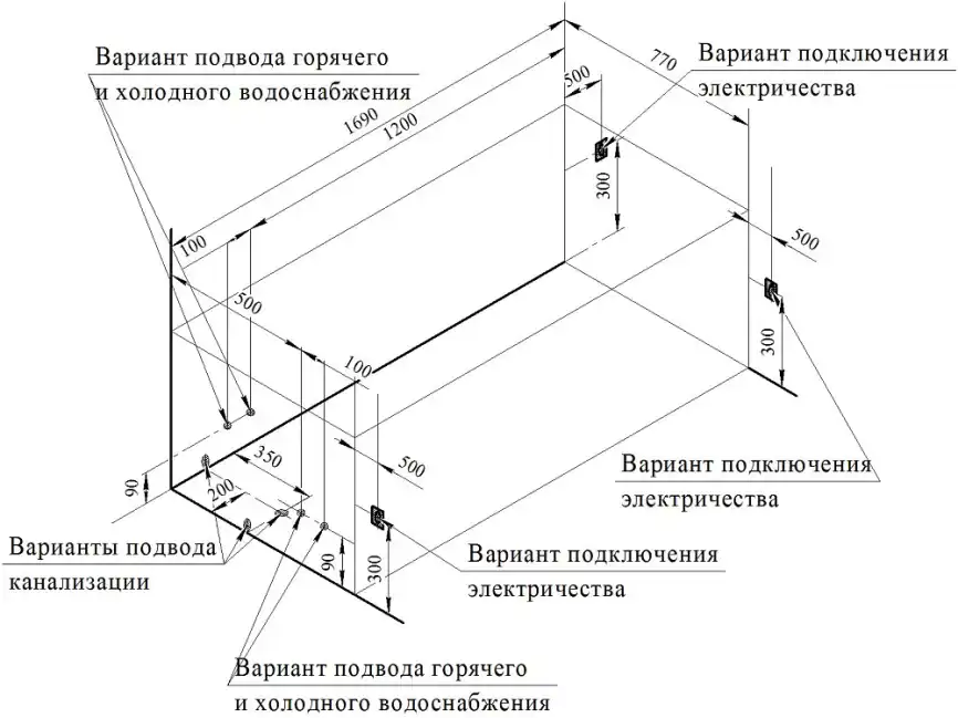 Акриловая ванна Radomir Роза 170х80 (2-01-0-0-1-208Р), на каркасе, белая фото 12