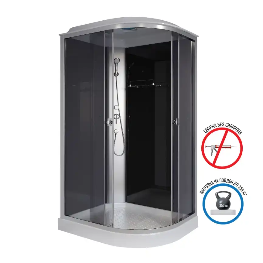 Душевая кабина Niagara Eco 120х80х215 E120/80/13L/TN низкий поддон, без гидромассажа фото 1