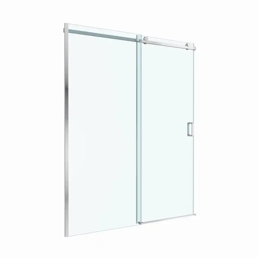 Душевая дверь BelBagno SOFT_CLOSE-2-BF-1-160-C-Cr стекло прозрачное, профиль Хром фото 11