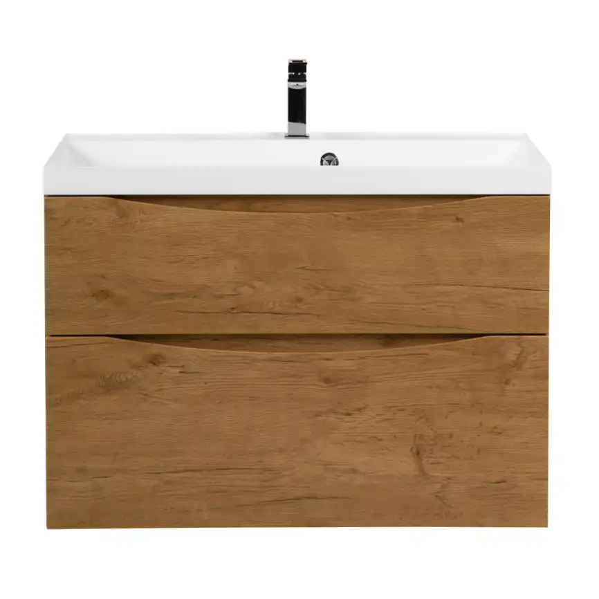 Тумба под раковину BelBagno MARINO-H60-800-2C-SO-RN-P подвесная Rovere Nature фото 2