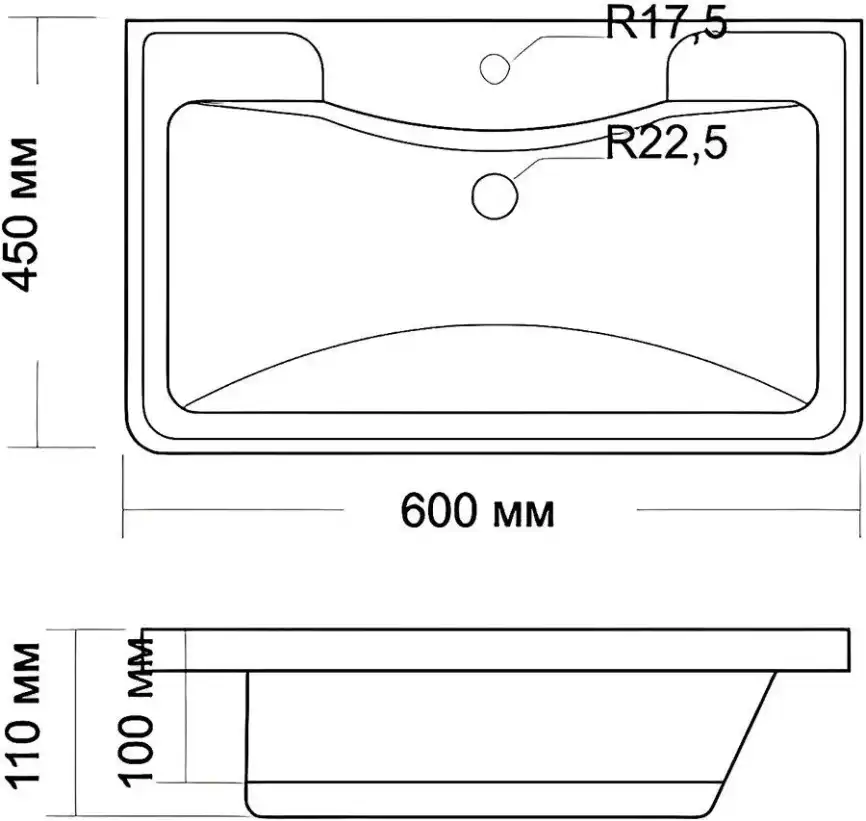 Тумба под раковину Grossman Адель 60 напольная, белая глянцевая (106007) фото 8