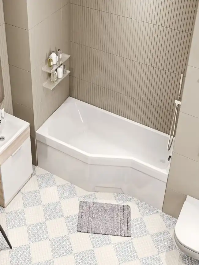 Акриловая ванна Marka One Convey 150x75 Асимметричная белая Левая 01кон1575л фото 3