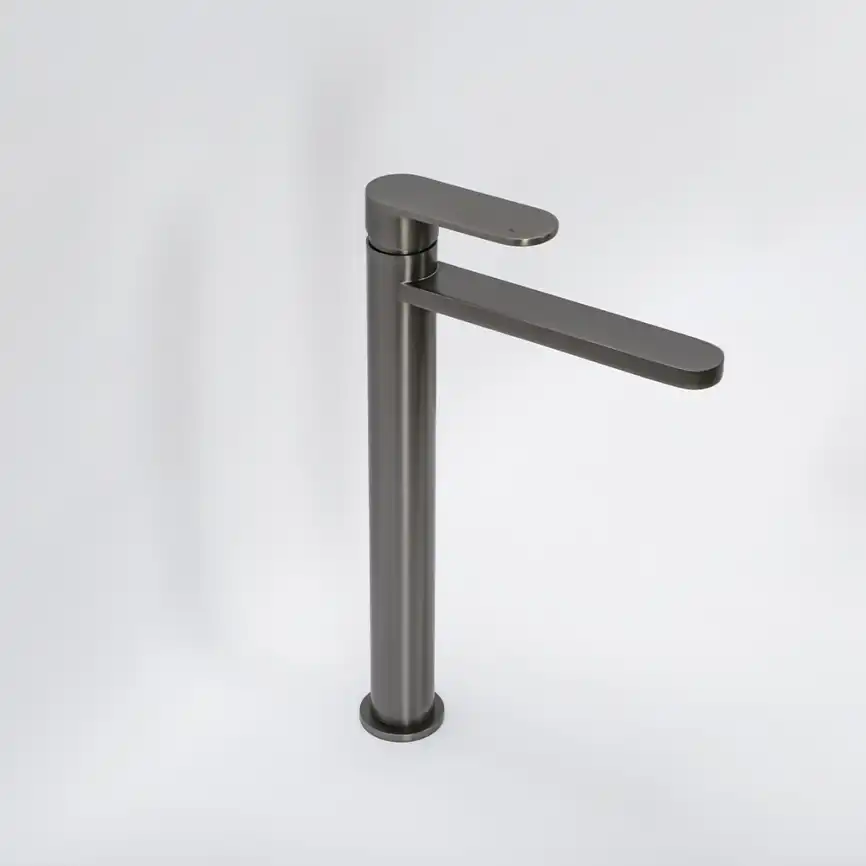 Смеситель для раковины AVS Beauty высокий, оружейная сталь, 811-551-GM фото 6