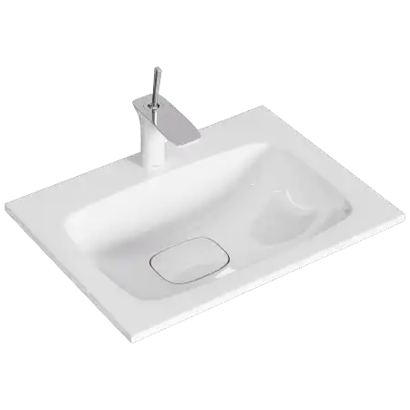 Тумба с раковиной подвесная Aqwella 5 Stars Accent 60 см, ACC0106W, цвет Белый фото 3