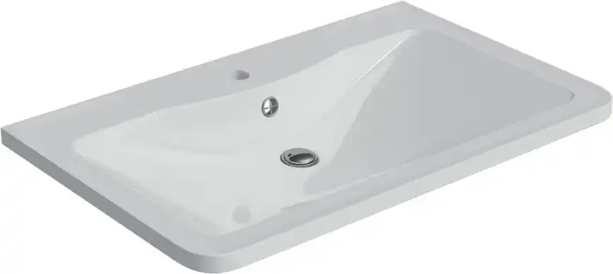 Тумба под раковину Grossman Адель 70 напольная, белая глянцевая (107005) фото 6