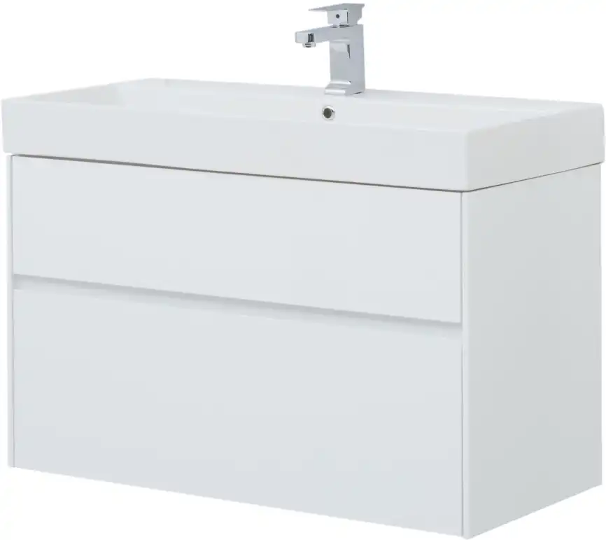 Тумба под раковину Aquanet Бруклин 100 белый 203961 фото 7