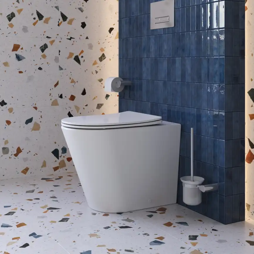 Унитаз приставной BelBagno FLAY-TOR BB1003CB-TOR/SC безободковый с сиденьем и смывом TORNADO фото 13