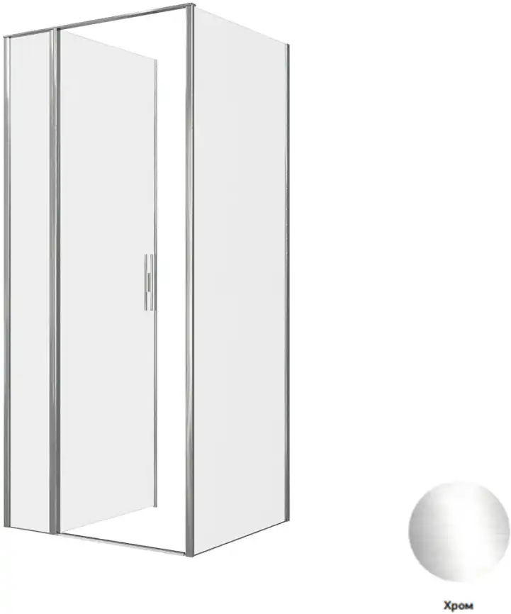 Душевой уголок Allen Brau Priority 90x80 3.31025.00 + 3.31040.00 хром фото 4