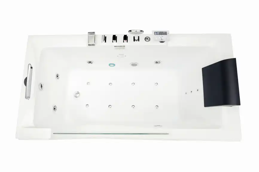 Акриловая ванна Gemy G9055 O L 181х90 с гидромассажем, левая фото 2
