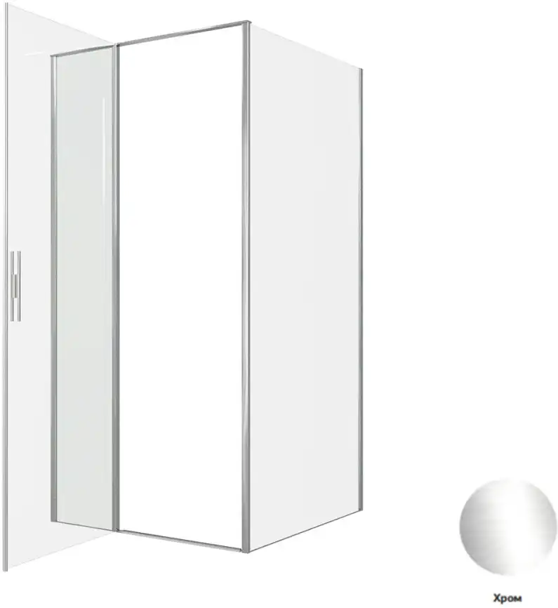 Душевой уголок Allen Brau Priority 100x100 3.31028.00 + 3.31046.00 хром фото 4