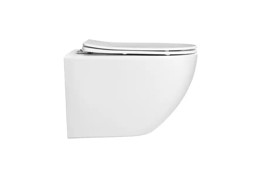 Подвесной унитаз Aquatek Европа AQ1901-00 безободковый, с сиденьем микролифт, Белый фото 3