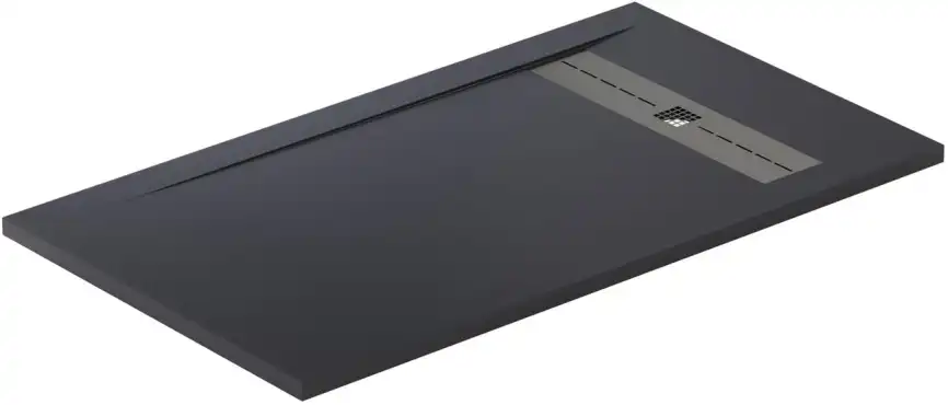 Душевой поддон Allen Brau Infinity 140х80 из искусственного камня 8.21004-AM Черный фото 3