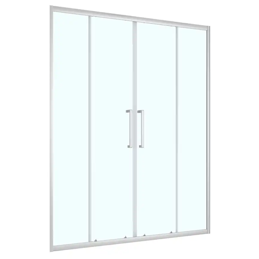 Душевая дверь Loranto 160 CS-AB04S-160, профиль сатин, стекло Прозрачное фото 1