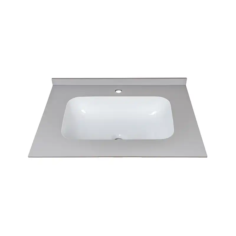 Раковина мебельная AVS Шарм 80x56 белая/серая фото 2