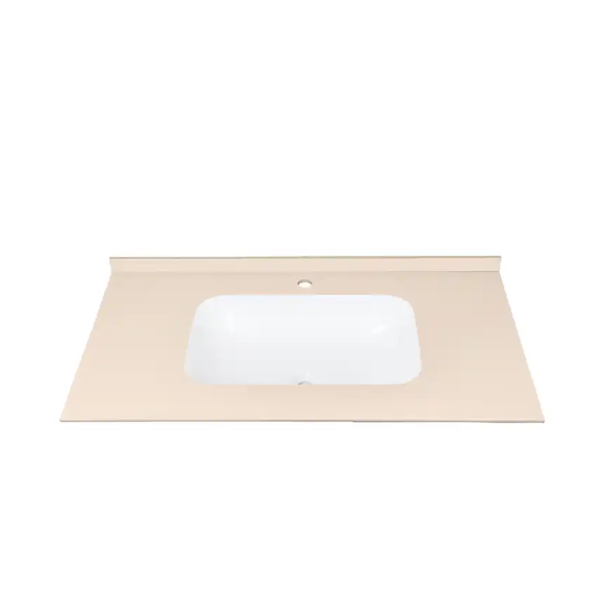 Раковина мебельная AVS Шарм 100x56 белая/кремовая фото 7