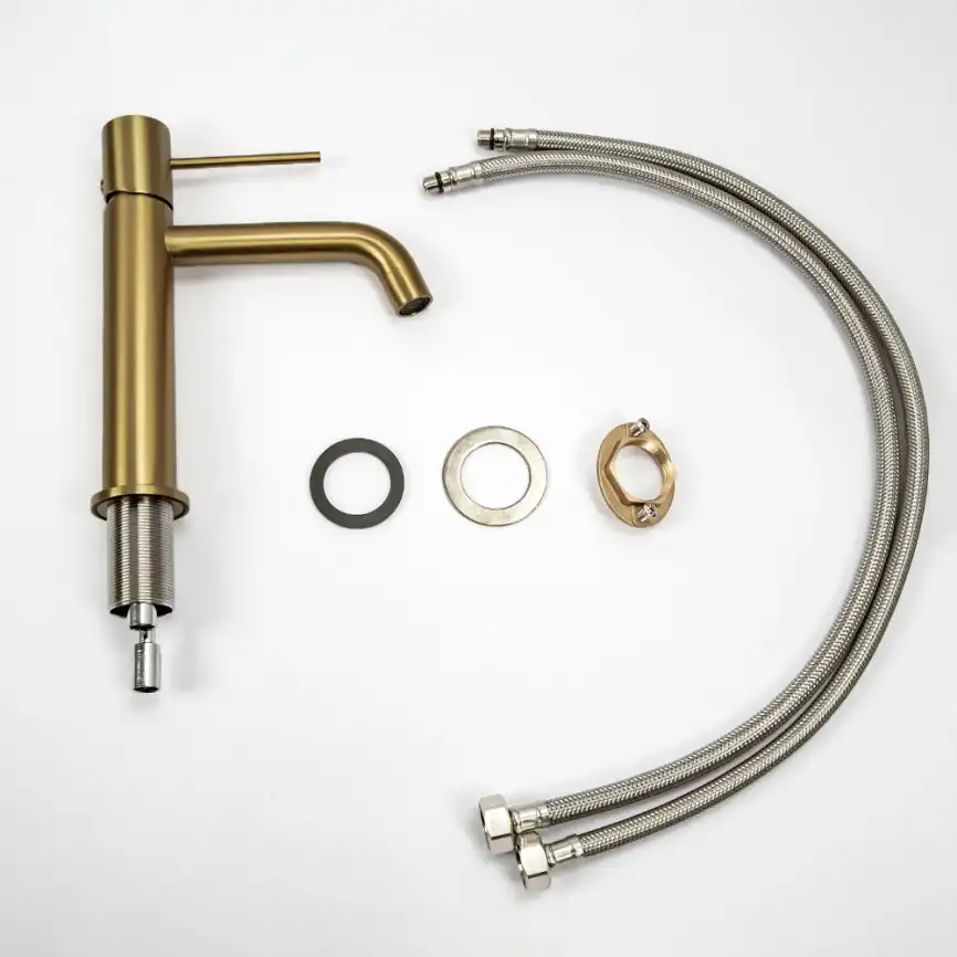 Смесители для раковины AVS Slimmer 811-100-BG, брашированное золото фото 9