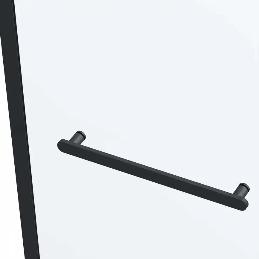 Душевой уголок Vincea Como Soft 110х100 VSR-1CS1011CLB, дверь раздвижная, профиль черный, стекло прозрачное фото 9