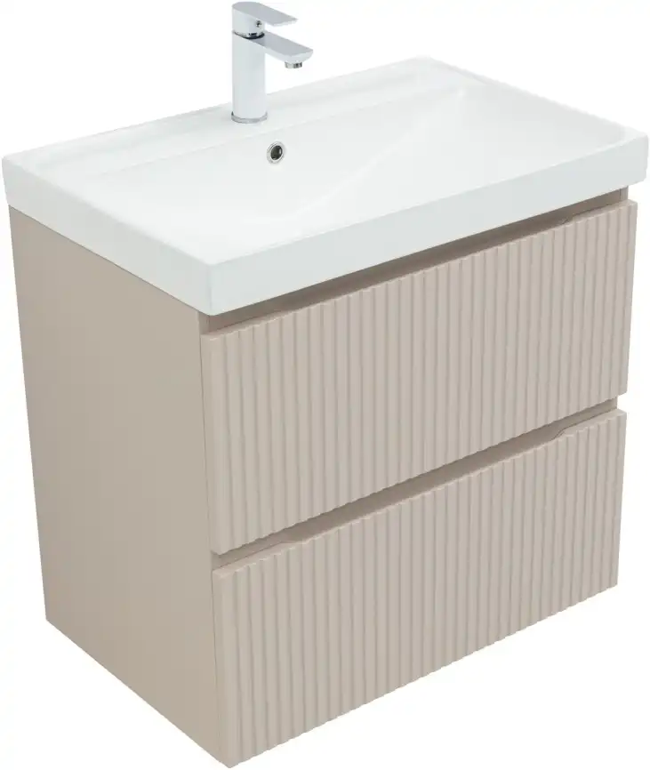 Тумба под раковину Aquanet Джейн (Flat) 70 бежевый, 343976 фото 7