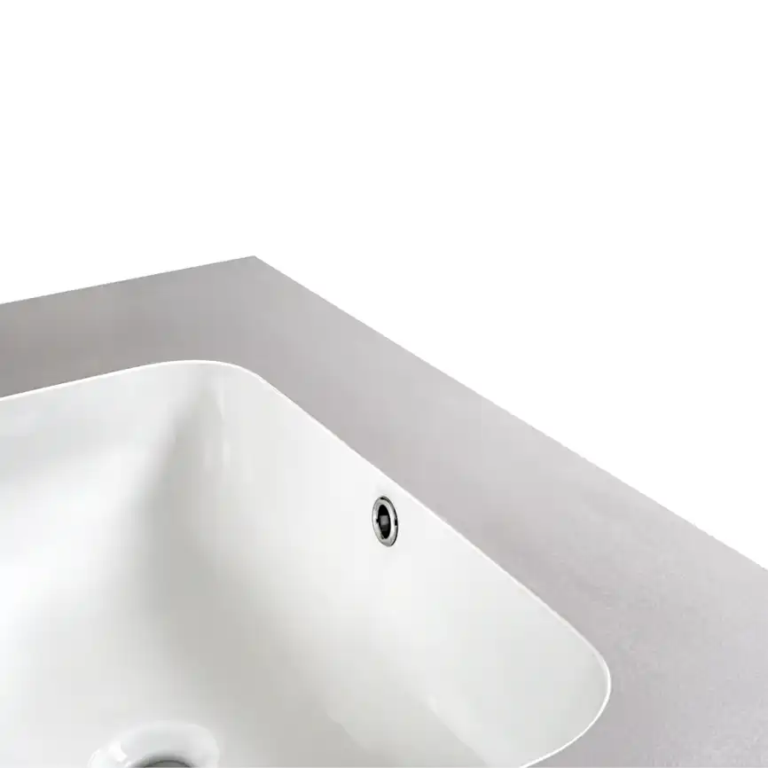 Раковина мебельная AVS Шарм 120x56 L белая/серая фото 5