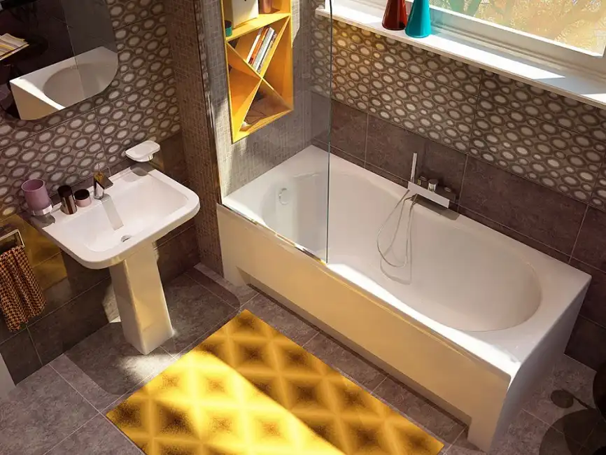 Акриловая ванна Alba Spa MIAMI 170х75 см, ВПР0250300100, Белая фото 3