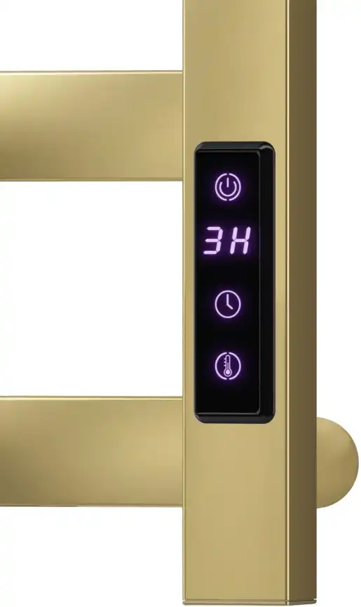 Полотенцесушитель электрический Aquanet Enzo 80х50 золото матовый фото 3