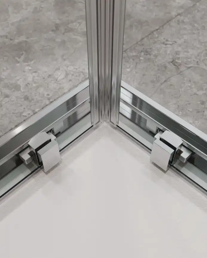 Душевой уголок CEZARES MOLVENO-A-22-80+30-C-Cr-IV стекло Прозрачное, профиль Хром фото 4