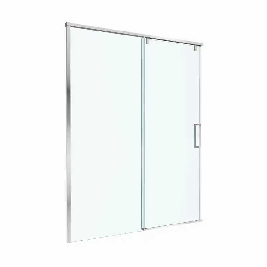 Душевая дверь BelBagno SOFT_CLOSE-1-BF-1-160-C-Cr стекло прозрачное, профиль Хром фото 10