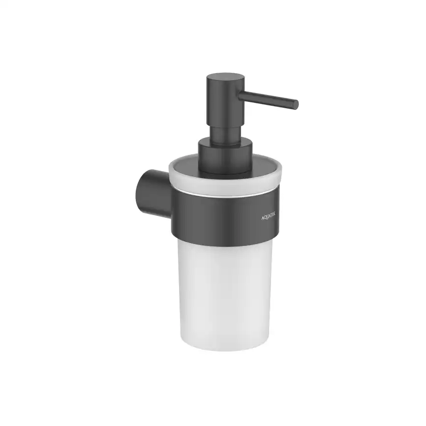 Дозатор для жидкого мыла Aquatek Лира AQ4405MB, Черный матовый фото 1