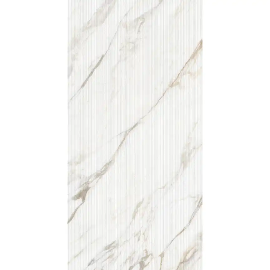 Керамогранит AVS by Italian Design Calacatta Arte Massimo 60x120 Moon Light Stone, белый фото 6