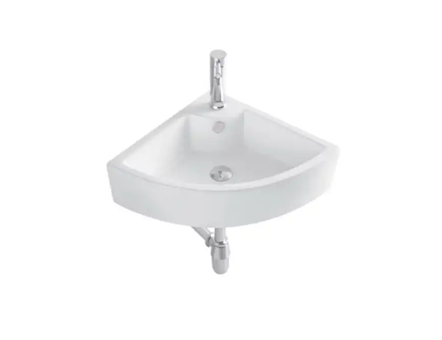 Раковина подвесная, угловая Aquatek 47х47х15 AQ5166B-00, Белая фото 1