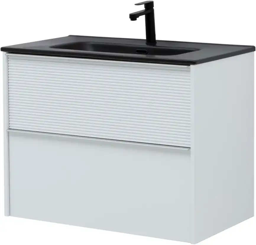 Тумба под раковину Aquanet Вита 80 белый матовый, подвесная, 330475 фото 11