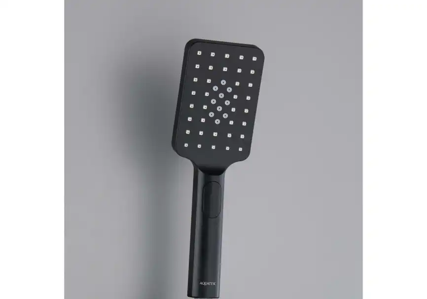 Душевая лейка Aquatek ЛИРА AQ2005MB, Черный матовый фото 8