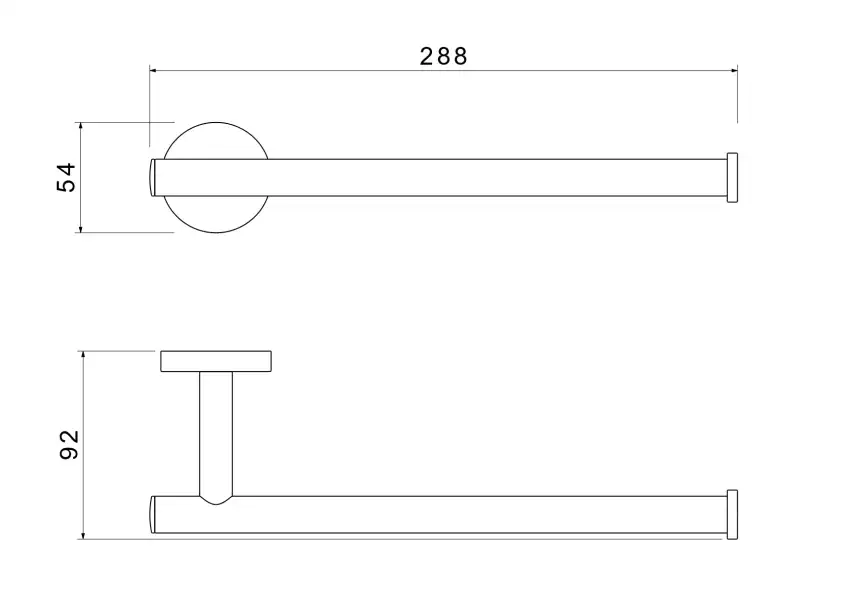 Держатель полотенец Aquatek Оберон AQ4219BG, Золото матовое фото 2