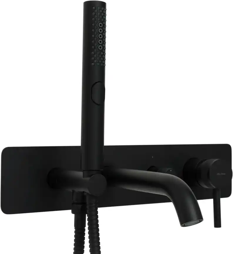 Смеситель для ванны с душем Allen Brau Priority 5.31006-31 встраиваемый, с внутренней частью, Черный матовый фото 6