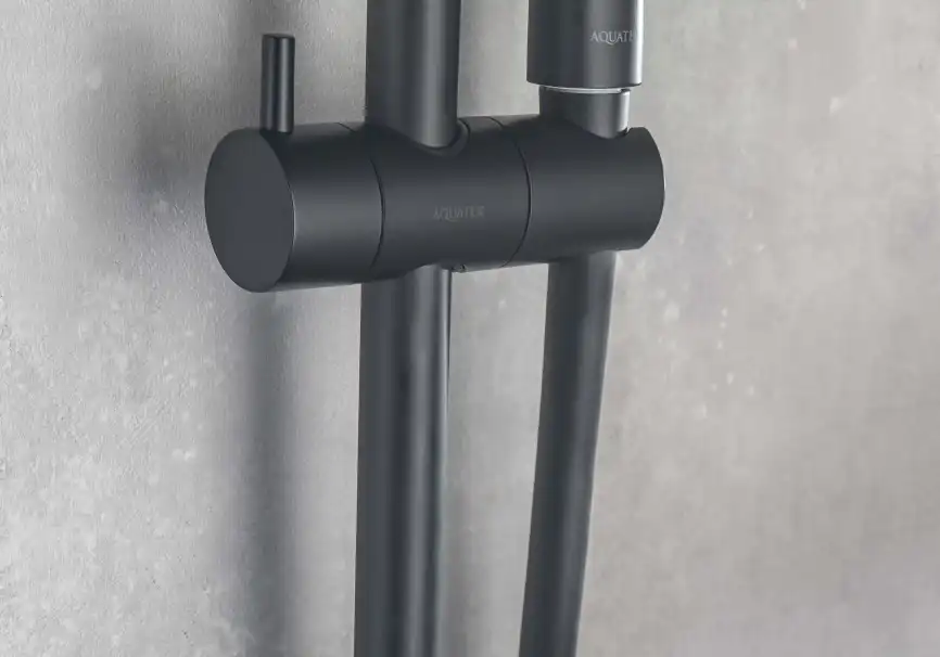 Душевой гарнитур Aquatek ВЕГА AQ2011MB, Черный матовый фото 8