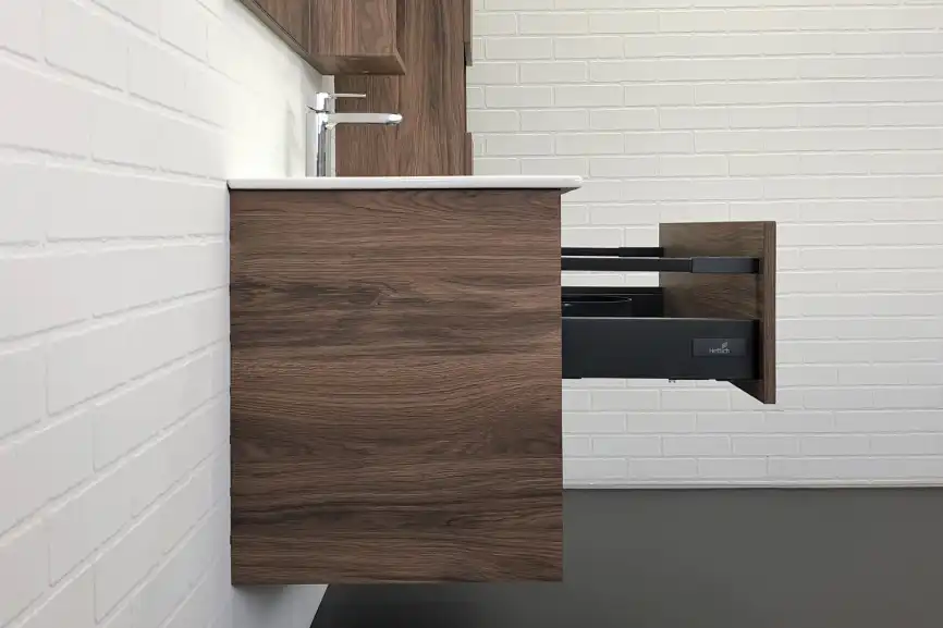 Тумба с умывальником Comforty Бордо 90 Дуб темно-коричневый, 00-00006671 фото 4