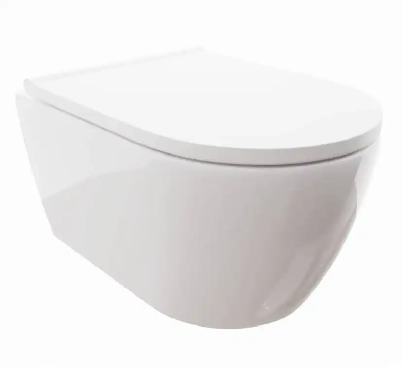 Унитаз с инсталляцией SET AQUATEK ПОЛАРИС-018 4в1 с сиденьем микролифт и клавишей смыва Хром фото 2