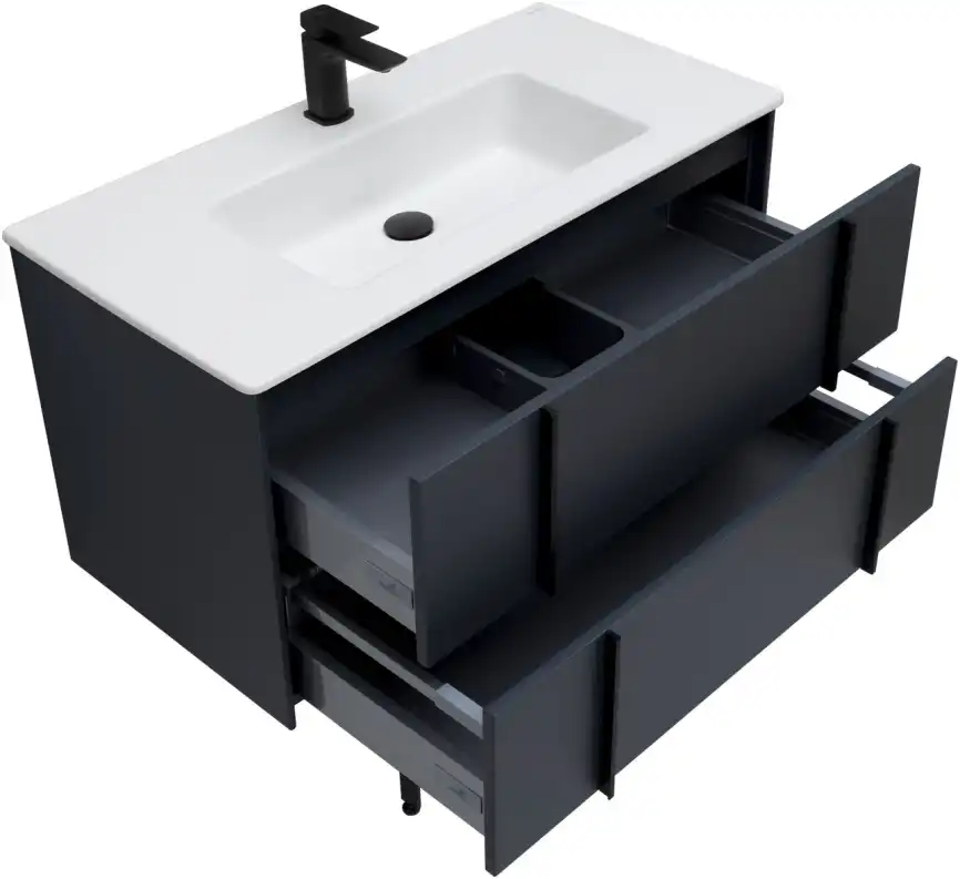 Тумба под раковину Allen Brau Reality 90 1.32006.AM антрацит матовый фото 26