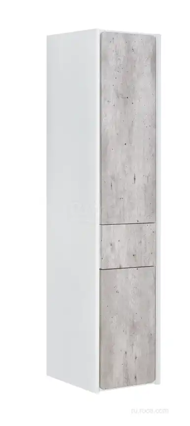 Пенал Roca Ronda ZRU9303006 подвесной, правый, цвет, Белый матовый, бетон фото 1