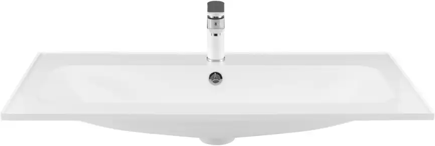 Раковина Aquanet Арт 100 318926 прямоугольная, Белая глянцевая фото 3