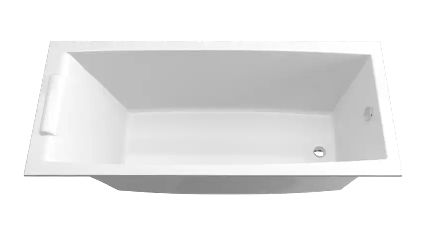 Акриловая ванна Marka One Aelita Slim 180х80 01ае1880слим с тонким бортом, встраиваемая, Белая фото 2