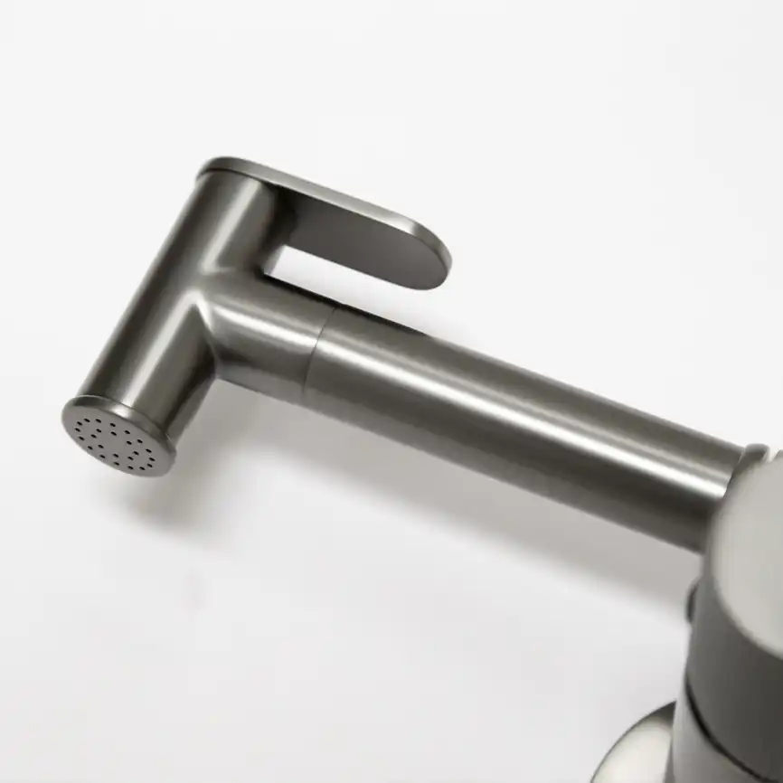 Гигиенический душ со смесителем AVS Pulse 811-031-GM, оружейная сталь фото 8