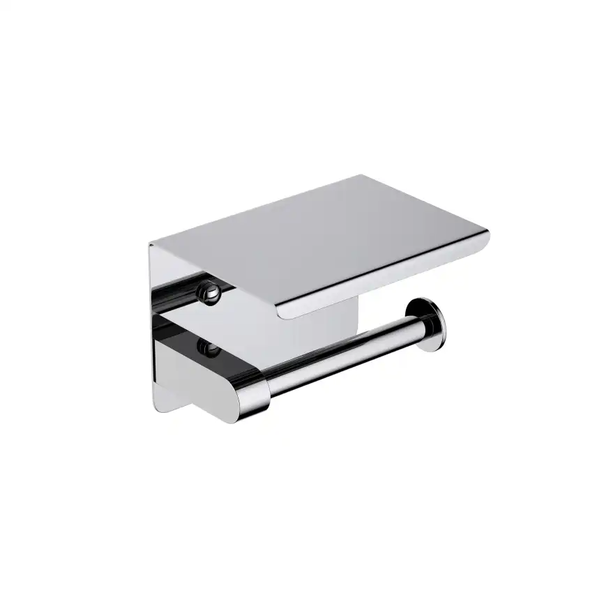 Держатель туалетной бумаги Aquatek Европа AQ4939CR с полкой, Хром фото 1