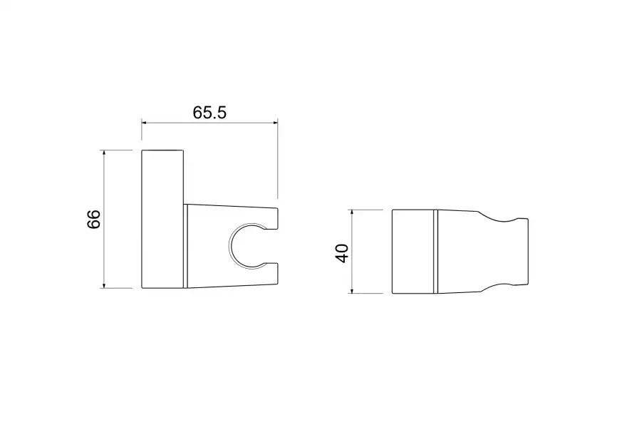 Держатель ручного душа Aquatek  AQ2406MB, Черный матовый фото 2
