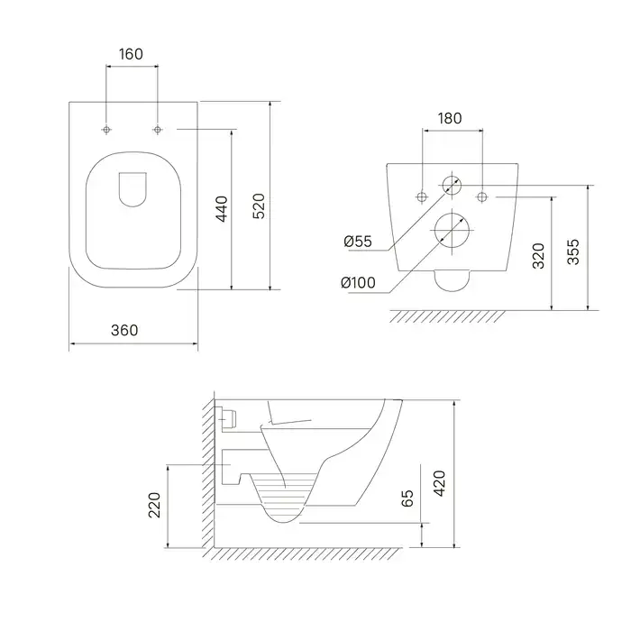 Унитаз подвесной IDDIS Torr TORRDSEi25 безободковый, с сиденьем микролифт Белый фото 7