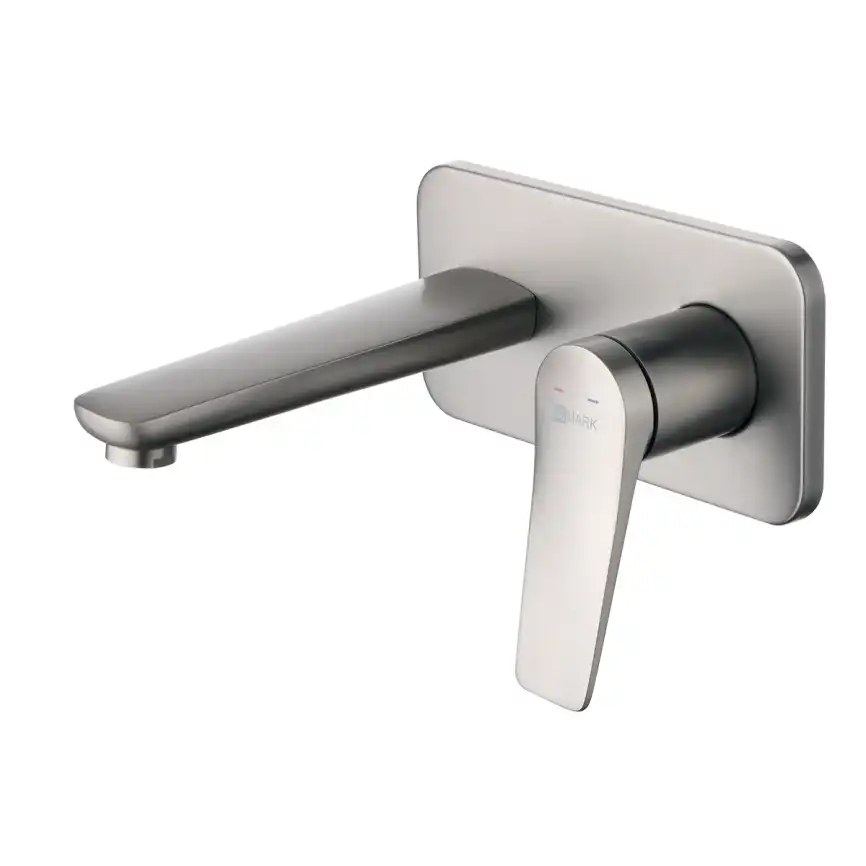 Смеситель для раковины Lemark Bronx LM3726GM встраиваемый, с внутренней частью, Графит фото 1