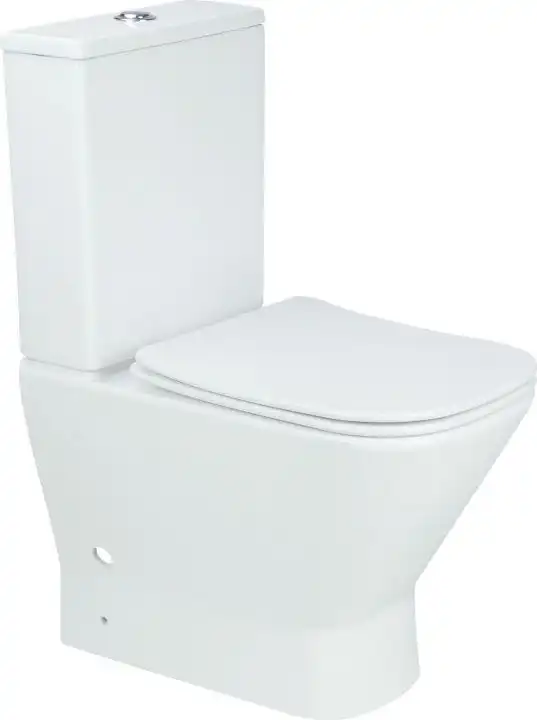 Чаша напольного унитаза Aquanet Fine Rimless FINE-C Soft Close с сиденьем микролифт фото 2